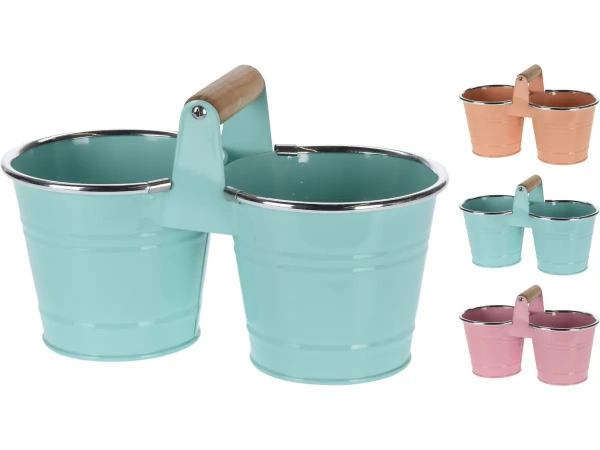 КАШПО металлическое двойное 25*13*11 см (код 482632)