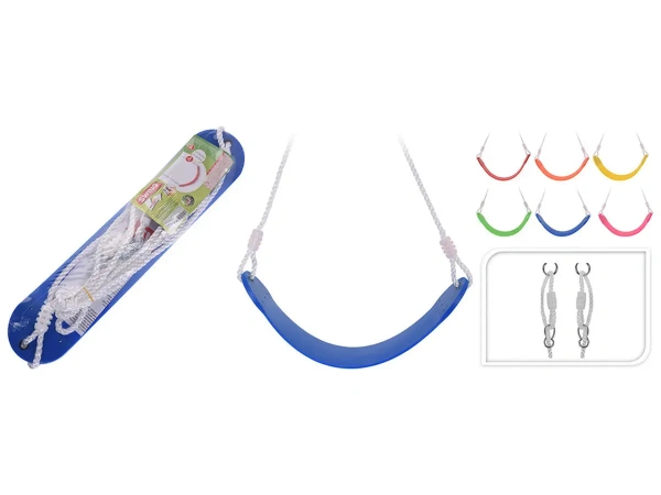КАЧЕЛИ пластмассовые детские на веревках 66,5*14 см (код 955170)