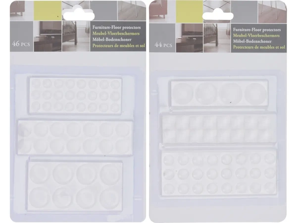 НАБОР НАКЛАДОК ДЛЯ МЕБЕЛИ пвх 46 шт. в ассортименте (код 365089)