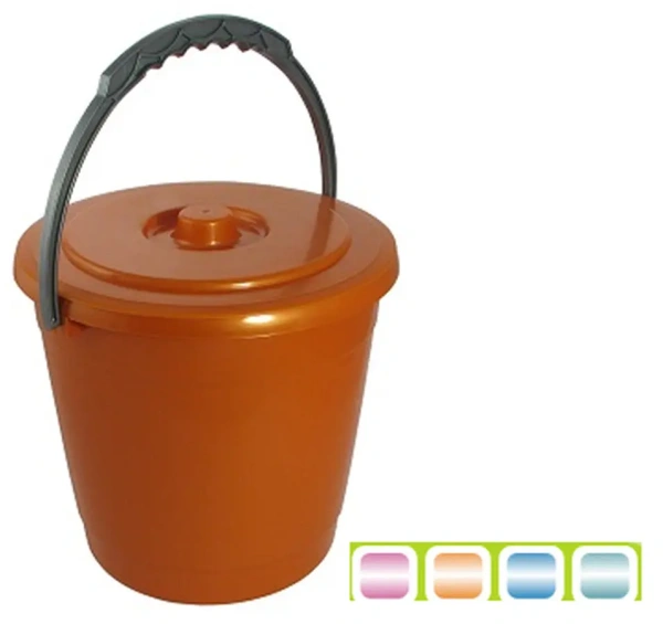 ВЕДРО пластмассовое с крышкой "Колор" 5 л (арт. С402К, код 782025)