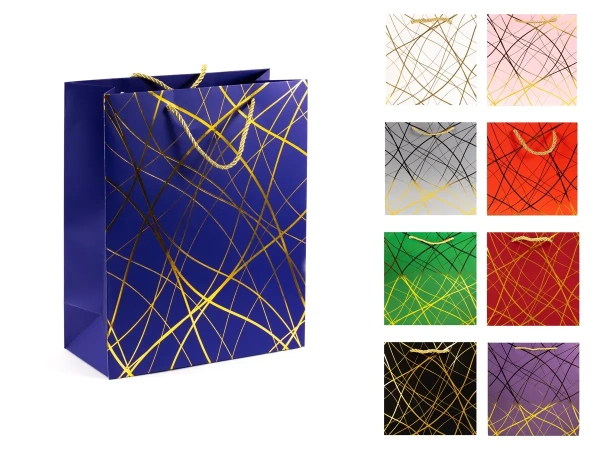 ПАКЕТ ДЛЯ ПОДАРКА бумажный 26*32*12 см (арт. PK22035, код 249824)