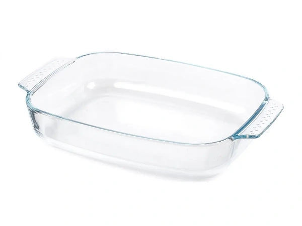 БЛЮДО стеклянное прямоугольное 34,4*22,3*6,1 см/2,7 л (арт. LHP-DT-2.7, код 223084)