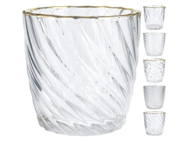 ПОДСВЕЧНИК стеклянный 9*9 см (код 794540)