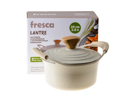 КАСТРЮЛЯ алюминиевая "Lantre" с антипригарным  покрытием 2,8 л/20 см (арт. BB102483, код 288731)