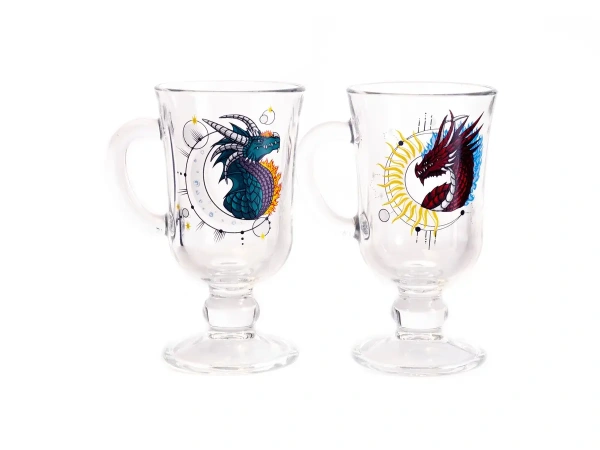 КРУЖКА стеклянная "Глинтвейн. Мистический дракон" 200 мл/14 см (арт. 08с1405 ДЗ Мистич дракон, код 052653)
