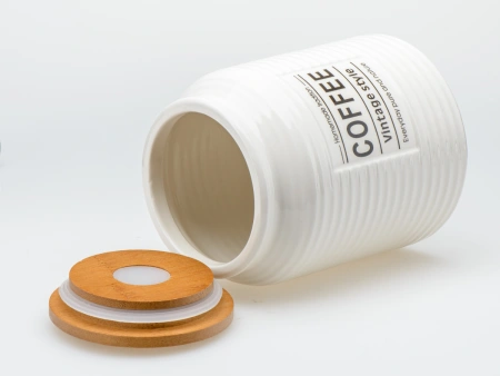БАНКА ДЛЯ СЫПУЧИХ ПРОДУКТОВ керамическая "Coffee" 850 мл/10,7*10,7*14 см (арт. QC25A161C, код 292806)