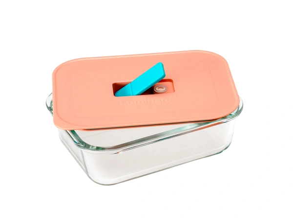 КОНТЕЙНЕР стеклянный "Pure box" 1040 мл прямоугольный с пластмассовой крышкой (арт. X1543, код 295876)