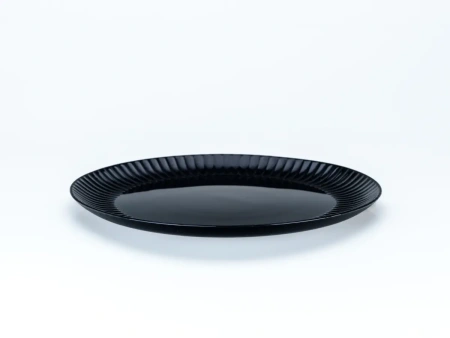 ТАРЕЛКА МЕЛКАЯ стеклокерамическая "Cottage Black" 25 см (арт. V2120, код 276080)