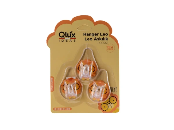 НАБОР КРЮЧКОВ пластмассовых "Leo" 3 шт. на скотче (арт. L-00901, код 019010)