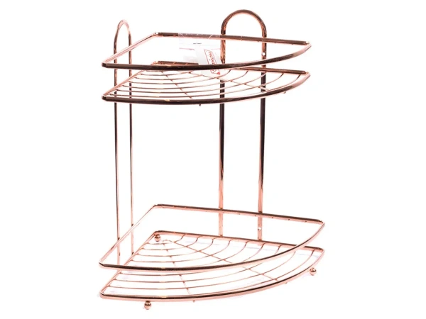 ПОЛКА ДЛЯ ВАННОЙ металлическая 2-хярусная 22*22*32 см (арт. ME12004, код 183562)