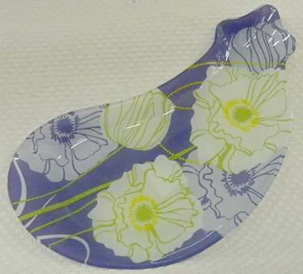 ТАРЕЛКА стеклянная ''Баклажан'' 24,5 см (арт. EP0010-G167, код 087884)