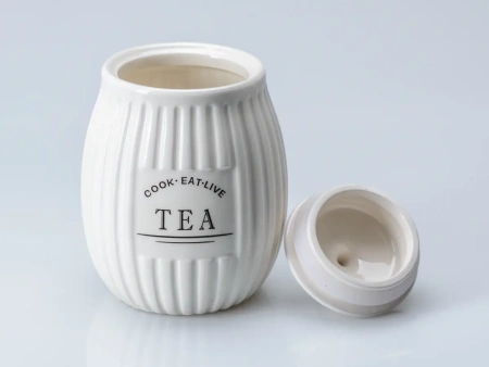 БАНКА ДЛЯ СЫПУЧИХ ПРОДУКТОВ керамическая "Tea" 800 мл/11,3*16,2 см (арт. QC23A398T)