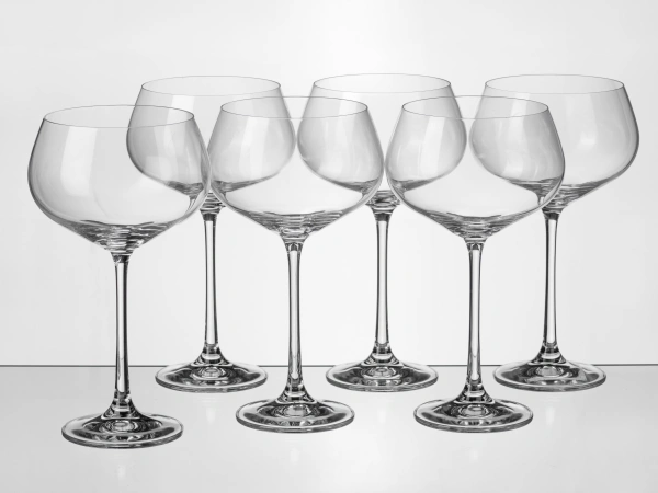 НАБОР БОКАЛОВ ДЛЯ ВИНА стеклянных "Megan" 6 шт. 400 мл (арт. 40856/400, код 900342)