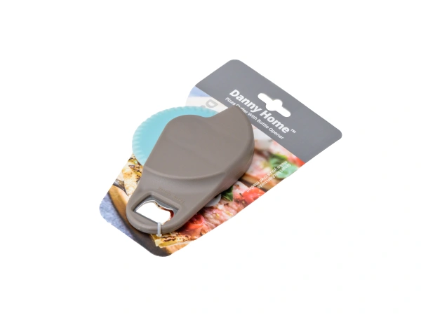 НОЖ ДЛЯ ПИЦЦЫ пластмассовый с открывалкой для бутылок (арт. DH1099-BLUE, код 480071)