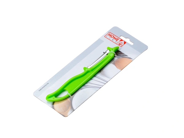 СКРЕБОК ДЛЯ ОЧИСТКИ ОВОЩЕЙ металлический с пластмассовой ручкой 14 см (арт. 870168, код 210497)