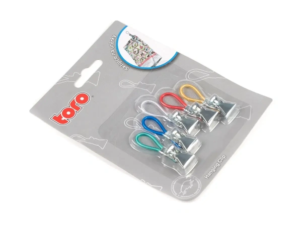 НАБОР ПРИЩЕПОК металлических с петлей 5 шт. 6*1 см "TORO" (арт. 260032, код 060265)