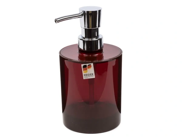 ДОЗАТОР ДЛЯ ЖИДКОГО МЫЛА акриловый "Windows red" 8*8*15,5 см (арт. 2002506, код 165219)