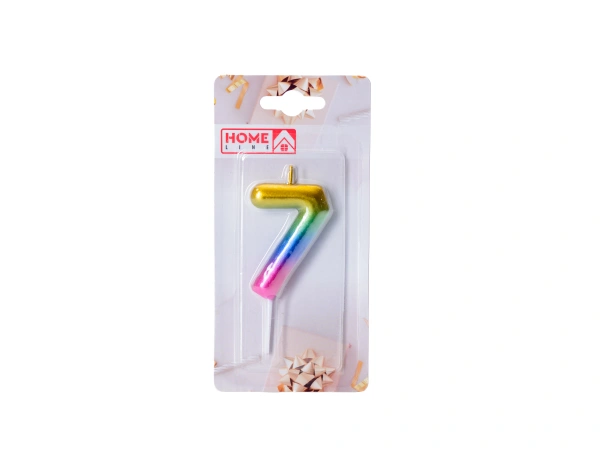 СВЕЧА для торта "Цифра 7"  (арт. DY0016-18/7, код 286041)