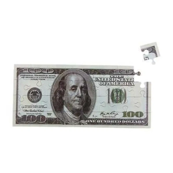 МАГНИТ-ПАЗЛ пластмассовый ''100 долларов'' 7*15,5 см (арт. 10416126, код 099900)