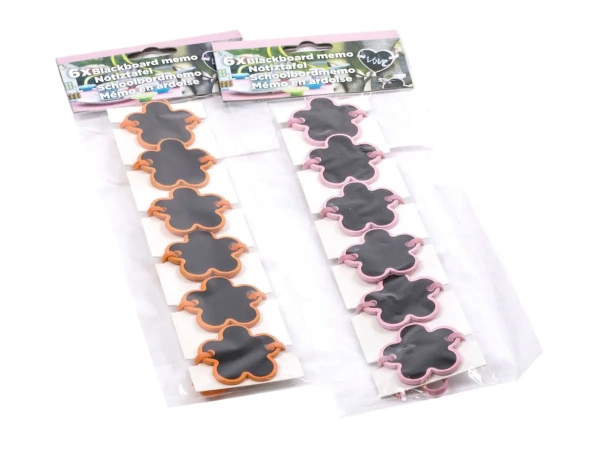 НАБОР ТАБЛИЧЕК деревянных декоративных на завязках 6 шт. 3,5*3 см (код 517988)