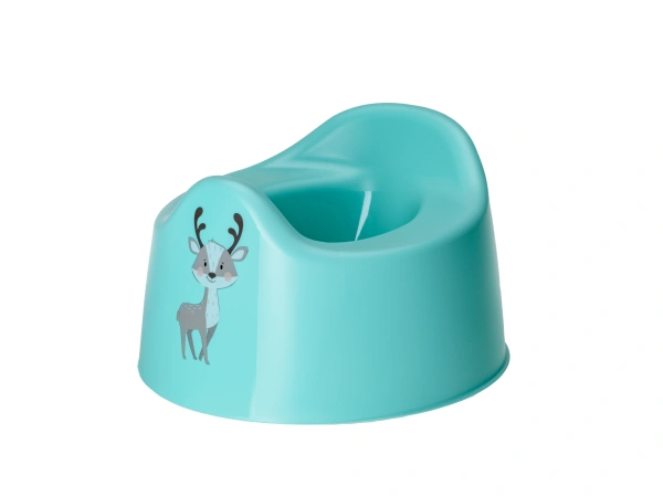 ГОРШОК ДЕТСКИЙ пластмассовый зеленый 27,5*25,4*17 см (арт. 431333009, код 422911)