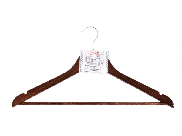 ВЕШАЛКА ДЛЯ ОДЕЖДЫ деревянная 44,5 см (арт. BB101905, код 251322)