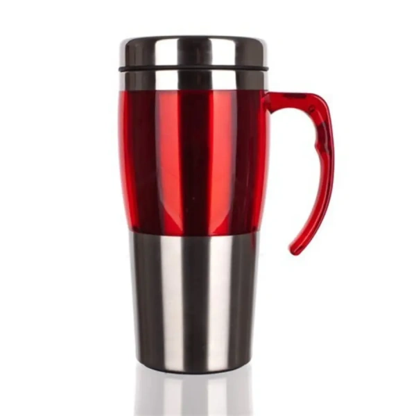 ТЕРМОКРУЖКА металл/пластмасса 430 мл (арт. 48TRSS01R-Z, код 434284)