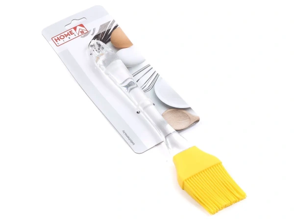 КИСТЬ ДЛЯ ТЕСТА силиконовая с пластмассовой ручкой 22 см (арт. 990545, код 210381)