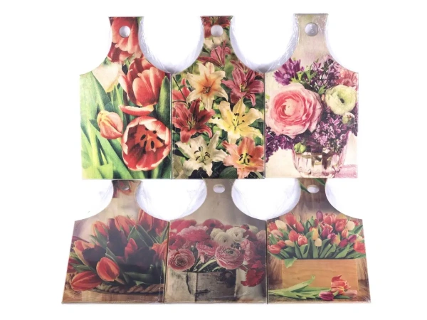 ДОСКА РАЗДЕЛОЧНАЯ деревянная с ручкой (фанера) 16,5*30*0,5 см (арт. BB101600, код 165162)