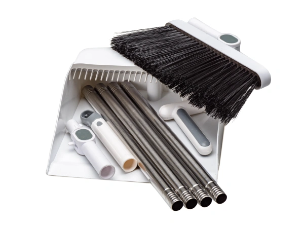 НАБОР ДЛЯ УБОРКИ ПОМЕЩЕНИЯ пластмассовый 2 пр.: совок 23*23*85 см, щетка 27*82 см (арт. HEBACN25007, код 294749)