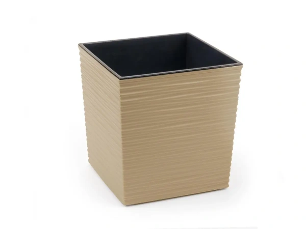 КАШПО пластмассовое ''Juka dluto'' капучино 30*30*30 см (арт. LA600-56, код 566006)