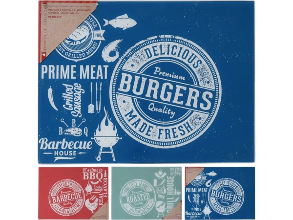 ДОСКА РАЗДЕЛОЧНАЯ стеклянная 30*40 см (код 456950)